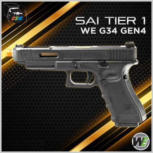 [WE] SAI Tier One G34 Gen4 GBB + 사은품패키지 (글록34 젠4 가스권총 비비탄총)