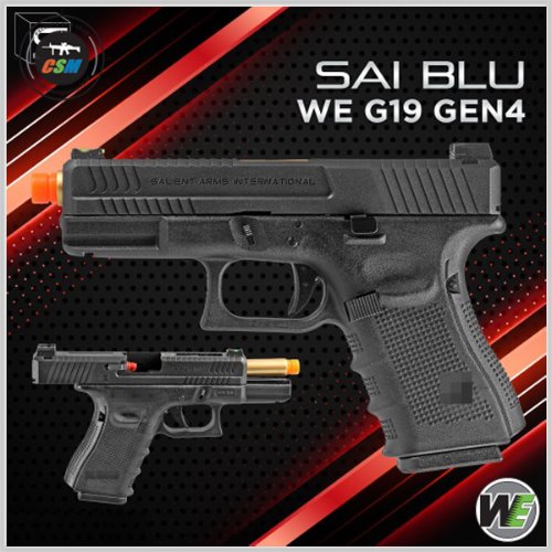 [WE] SAI BLU G19 Gen4 GBB + 사은품패키지 (GLOCK 글록 가스권총 비비탄총)
