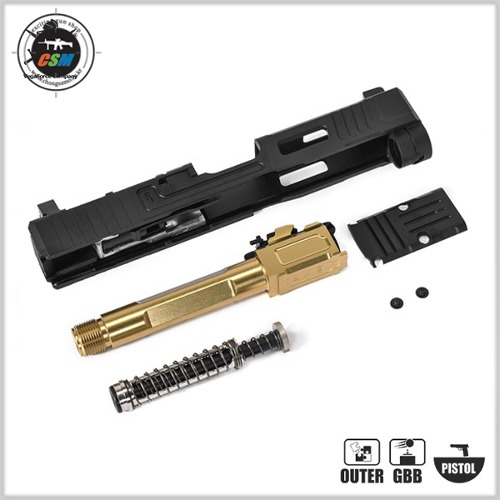 [메탈슬라이드세트] Flower Industries MKII Complete Upper Slide Set (Aluminum) for VFC Glock19 Gen4