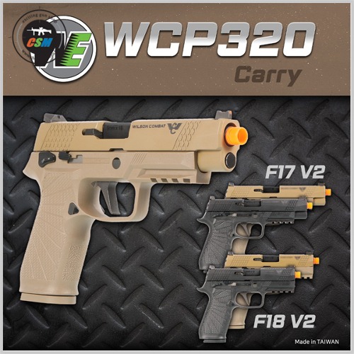 [WE] WCP320 (윌슨컴뱃 P320 M18 캐리사이즈 V2) + 사은품패키지 (윌슨컴뱃 커스텀 가스권총 핸드건) - 색상선택