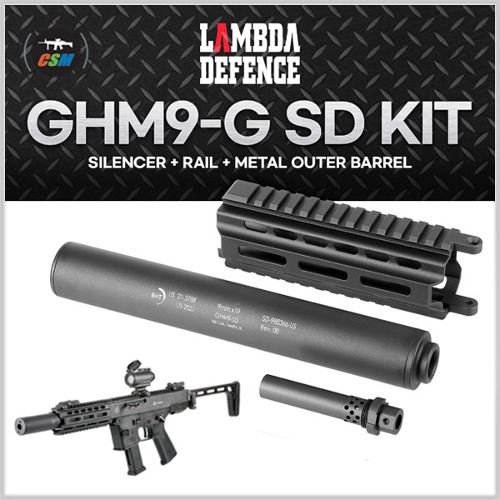 [B&amp;T] GHM9-G SD Kit (소음기 + 레일 + 메탈아웃바렐)