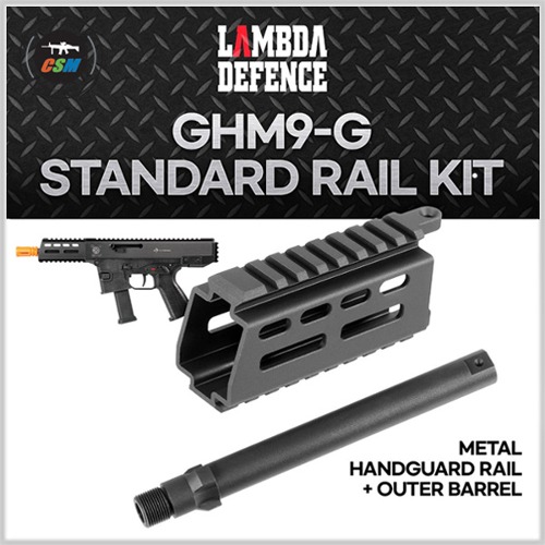 [B&amp;T] GHM9-G Standard Rail Kit (메탈 핸드가드레일 + 메탈 아웃바렐)